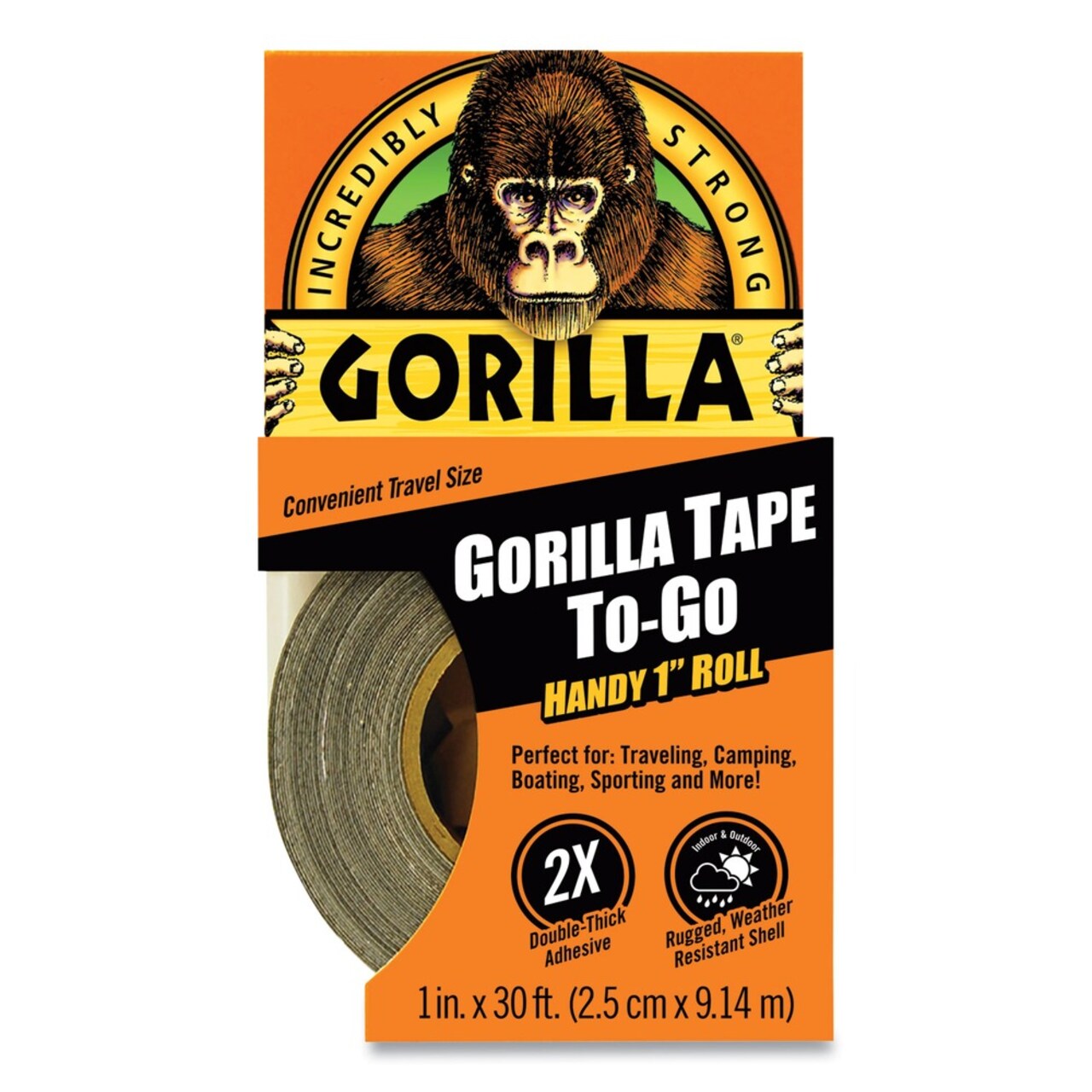 Gorilla Glue 1 in. x 10 yds. 1.5 in. Core Gorilla Tape - Black (1-Roll)